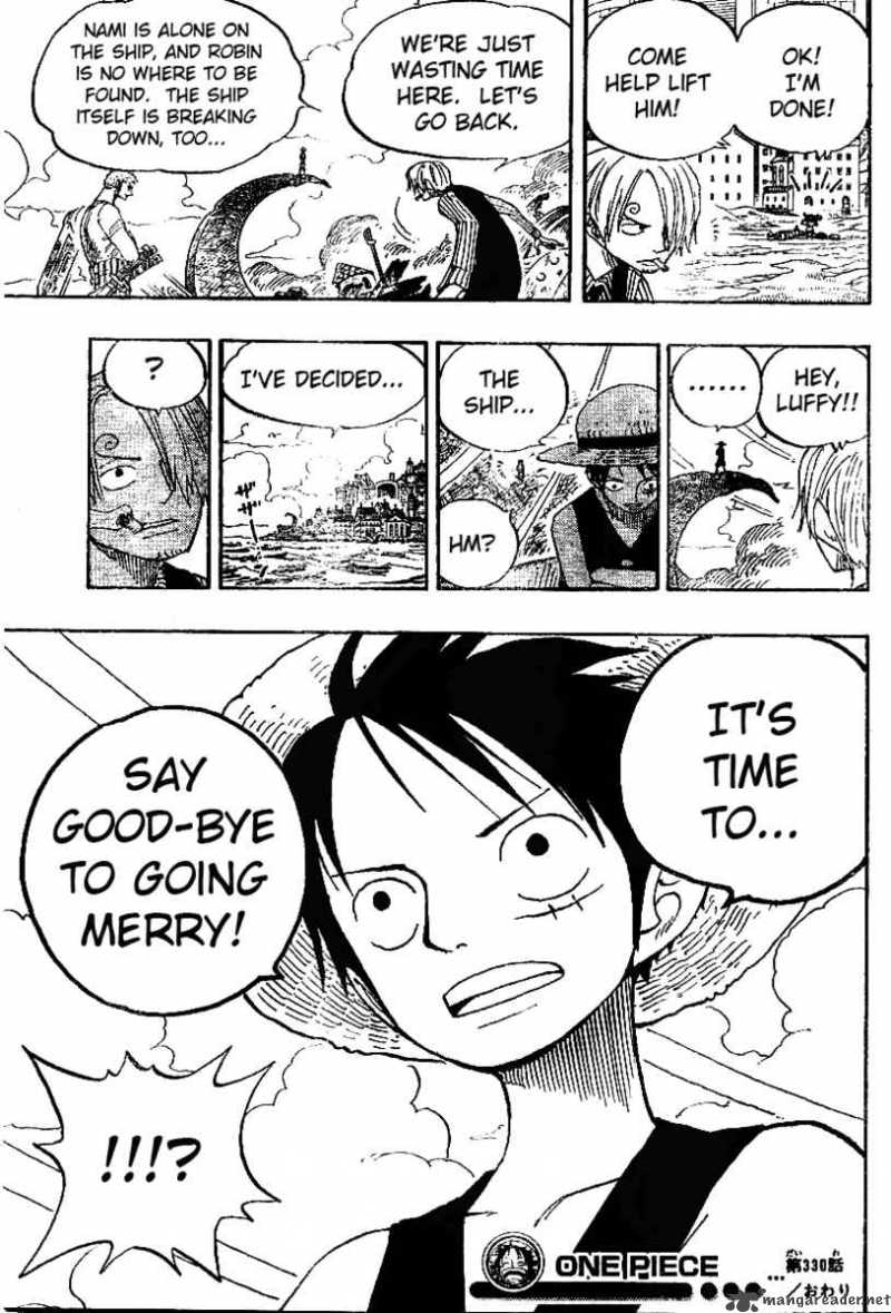 One Piece Manga Chapter 330 page 17 - It's Decided