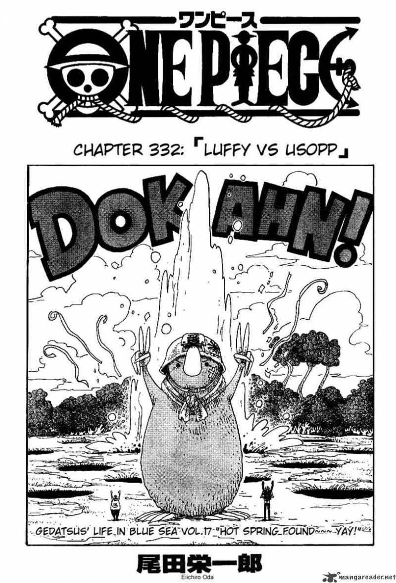One Piece Manga Chapter 332 page 1 - Luffy vs. Usopp