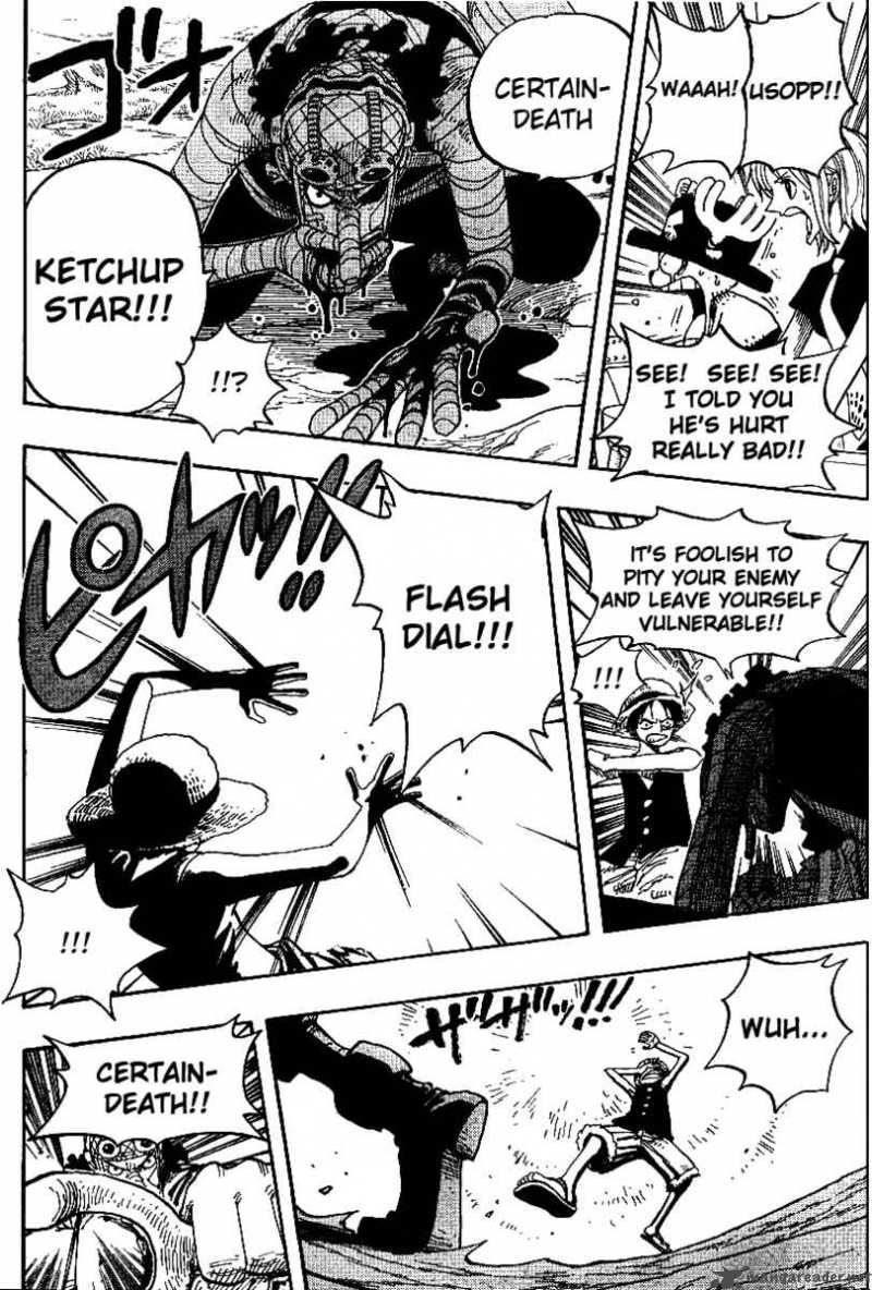 One Piece Manga Chapter 332 page 11 - Luffy vs. Usopp