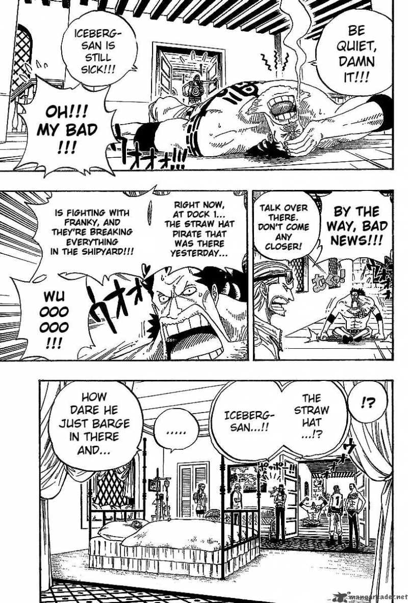 One Piece Manga Chapter 336 page 13 - Luffy vs. Franky
