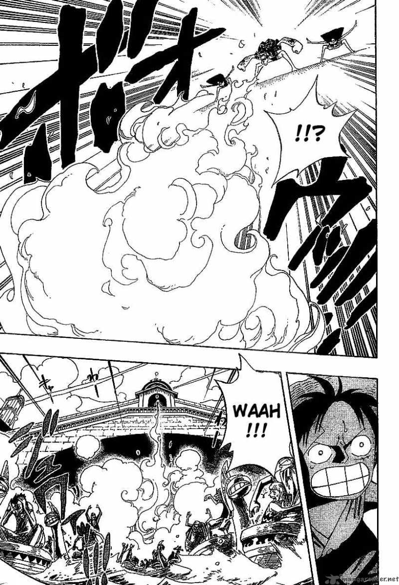 One Piece Manga Chapter 336 page 5 - Luffy vs. Franky