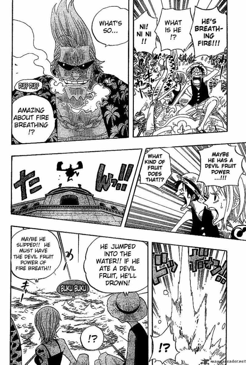 One Piece Manga Chapter 336 page 6 - Luffy vs. Franky
