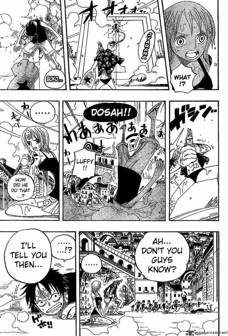 One Piece Manga Chapter 336 page 9 - Luffy vs. Franky