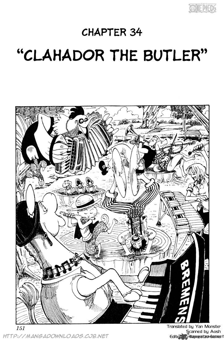 One Piece Manga Chapter 34 page 1 - Butler Klahadore