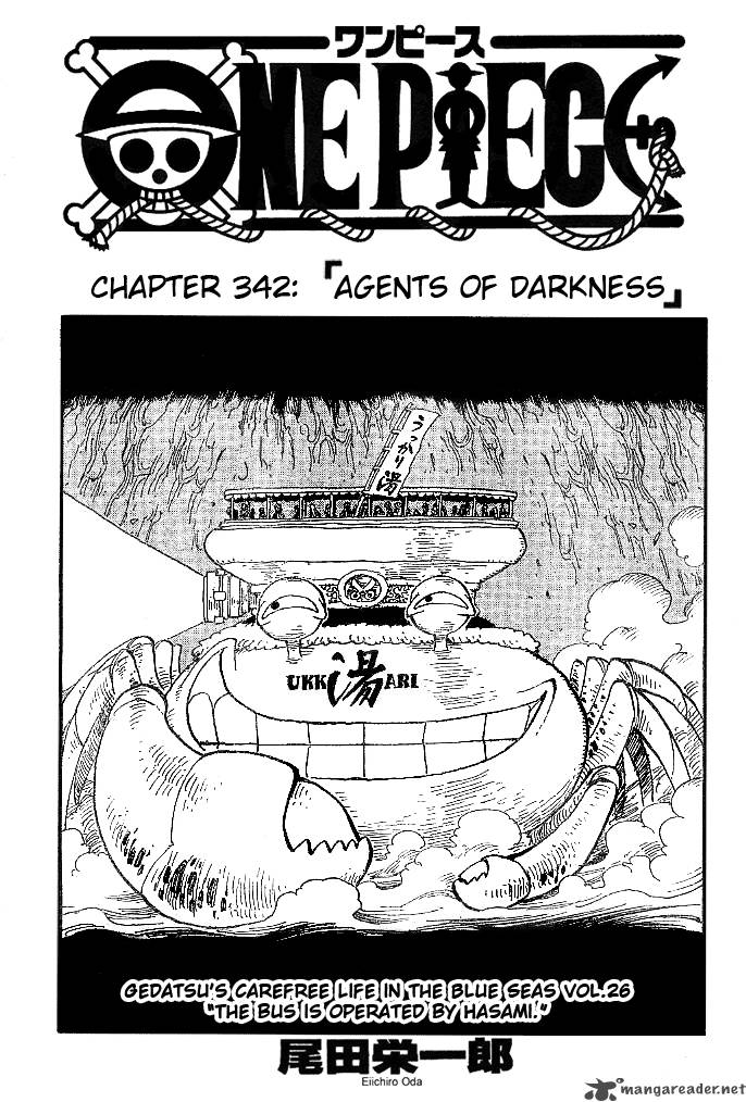 One Piece Manga Chapter 342 page 1 - The Messengers of Darkness