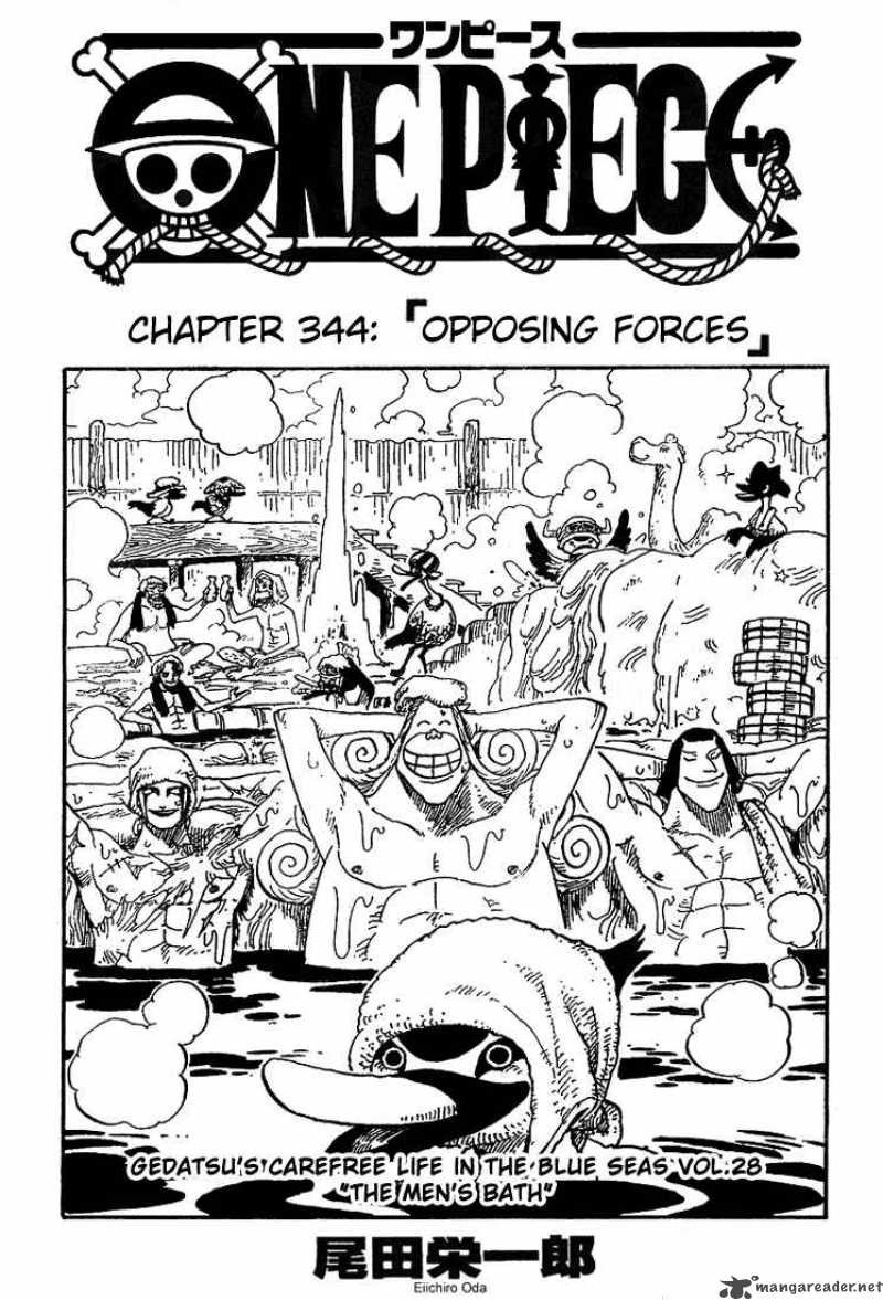 One Piece Manga Chapter 344 page 1 - Opposing Force