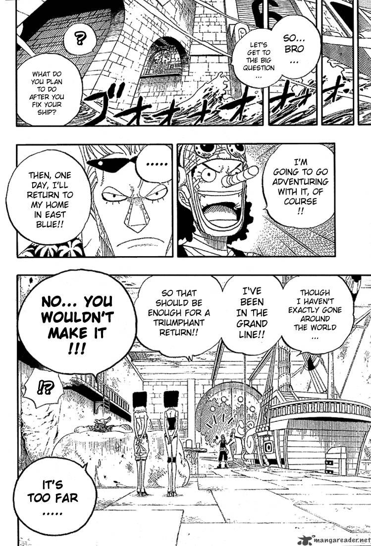 One Piece Manga Chapter 350 page 18 - The Warehouse Under the Bridge