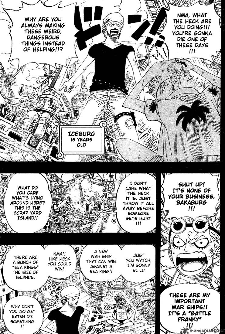 One Piece Manga Chapter 353 page 11 - The Legendary Shipwright