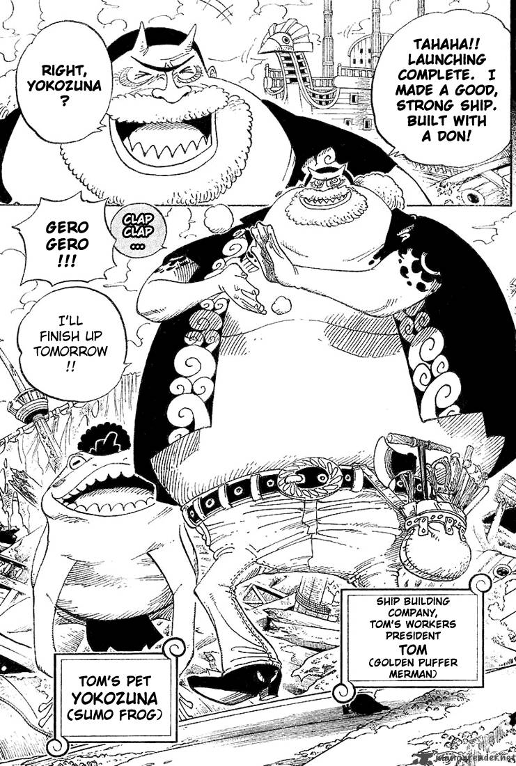One Piece Manga Chapter 353 page 14 - The Legendary Shipwright