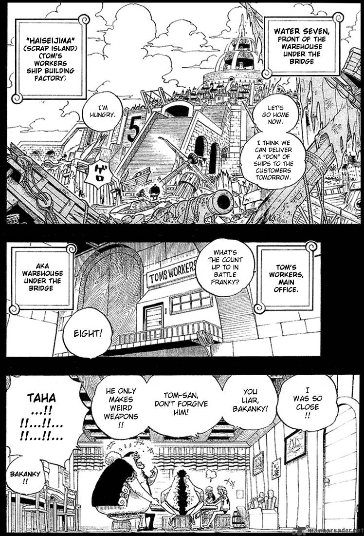 One Piece Manga Chapter 353 page 15 - The Legendary Shipwright