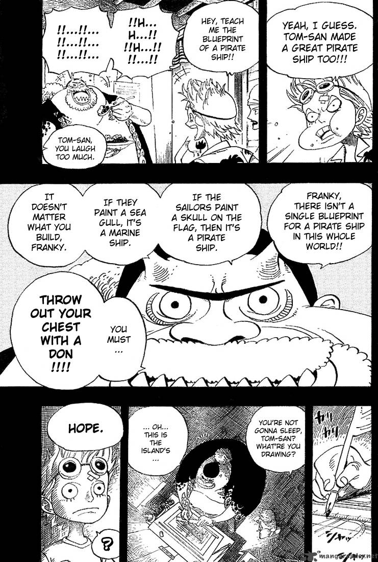 One Piece Manga Chapter 353 page 18 - The Legendary Shipwright