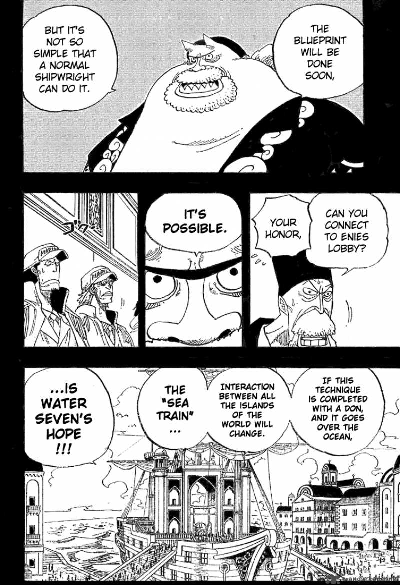 One Piece Manga Chapter 354 page 6 - Sea Train