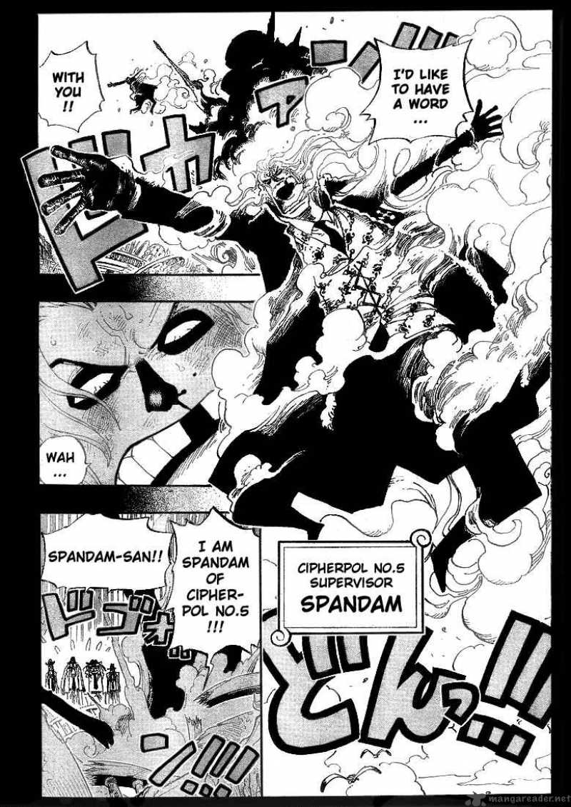 One Piece Manga Chapter 355 page 4 - Spandam