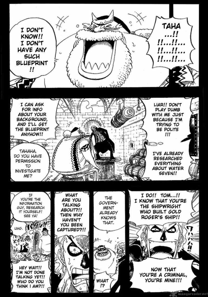 One Piece Manga Chapter 355 page 8 - Spandam