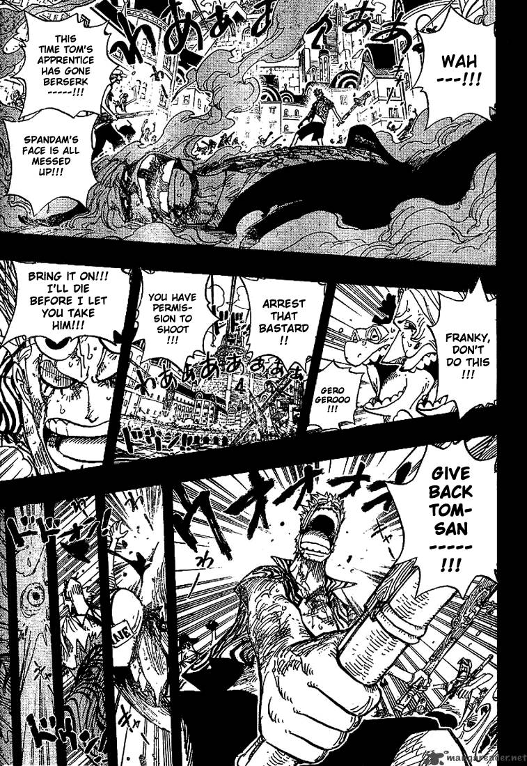 One Piece Manga Chapter 357 page 15 - Cutty Flam