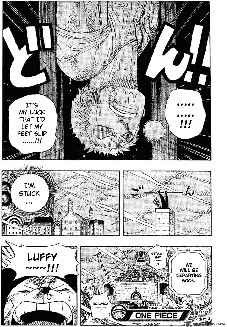 One Piece Manga Chapter 360 page 19 - Departing Soon