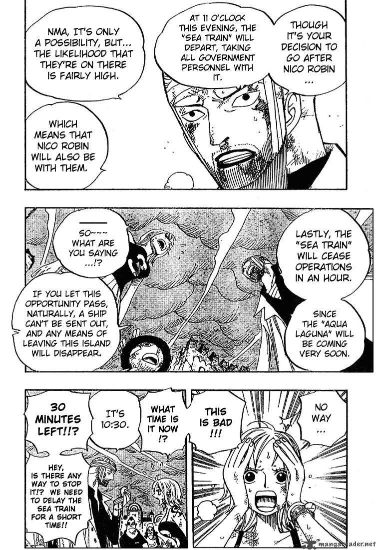 One Piece Manga Chapter 360 page 8 - Departing Soon