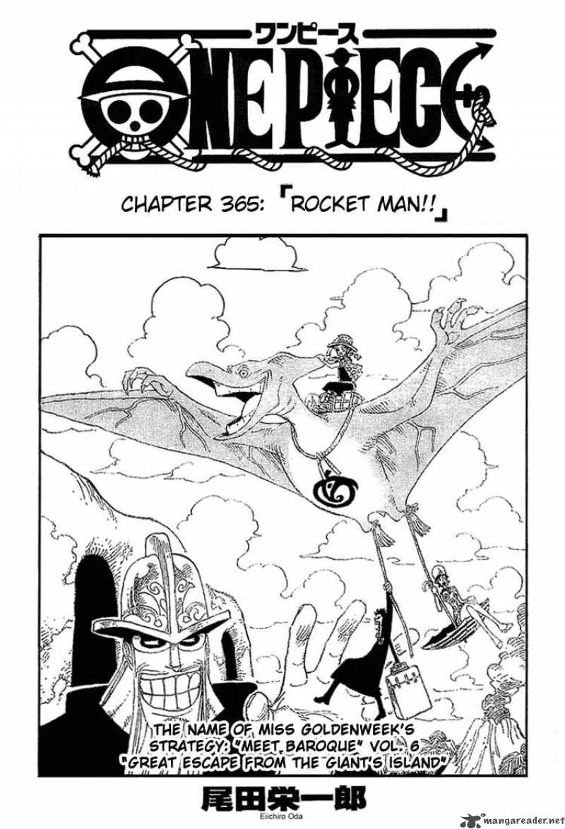 One Piece Manga Chapter 365 page 1 - Rocketman!!