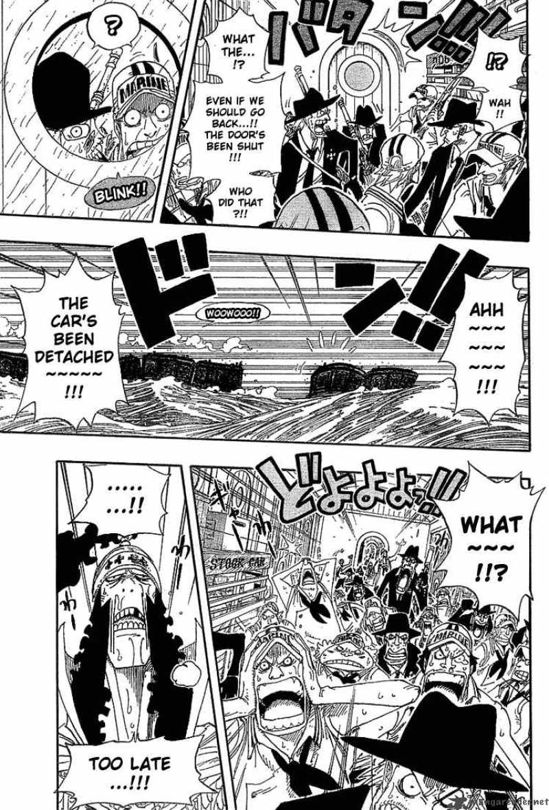 One Piece Manga Chapter 368 page 11 - Sea Train Battle Game