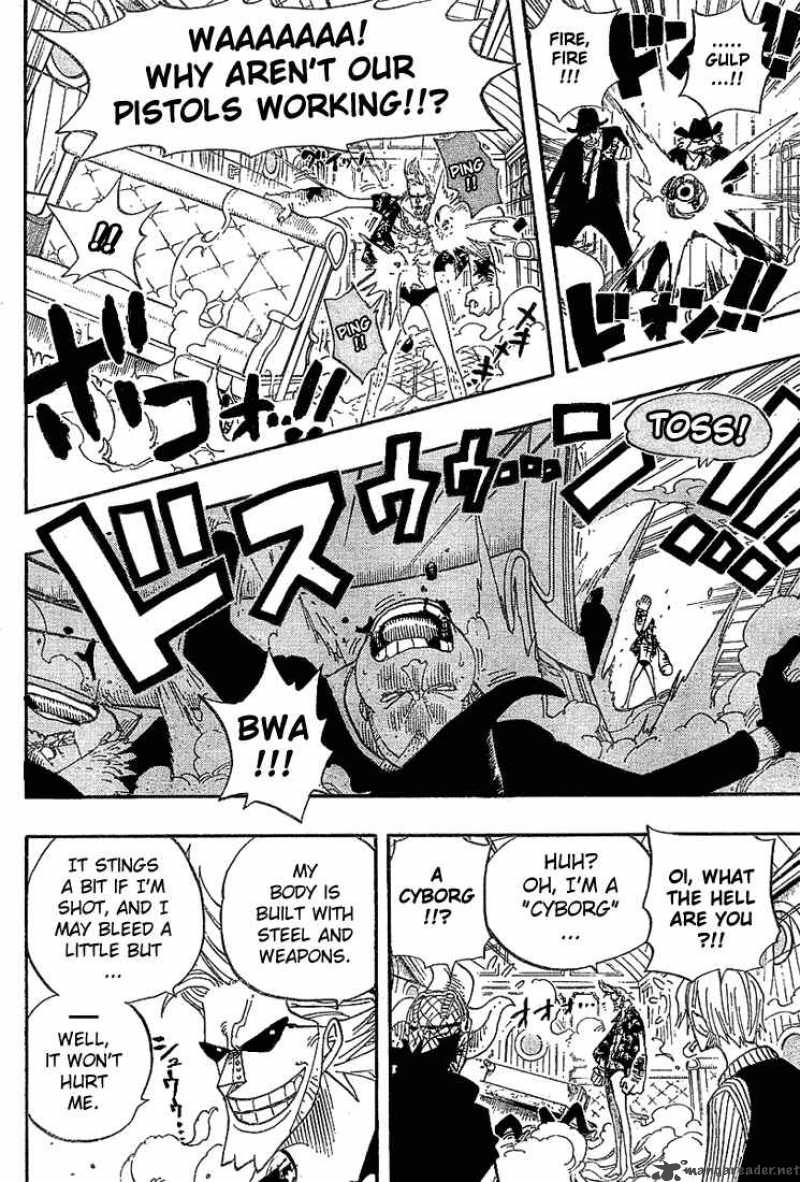 One Piece Manga Chapter 368 page 16 - Sea Train Battle Game