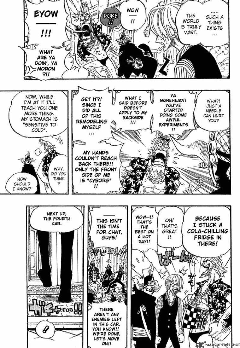 One Piece Manga Chapter 368 page 17 - Sea Train Battle Game