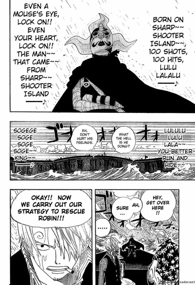 One Piece Manga Chapter 368 page 2 - Sea Train Battle Game