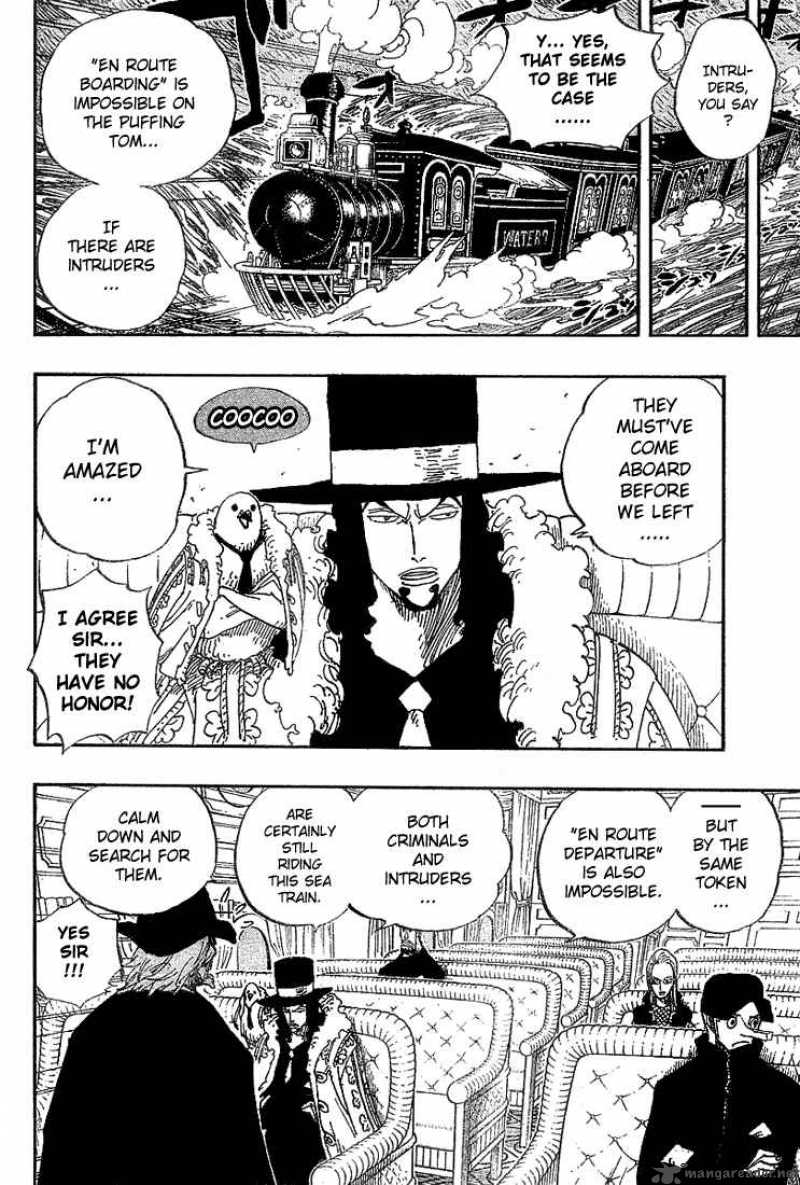 One Piece Manga Chapter 368 page 6 - Sea Train Battle Game