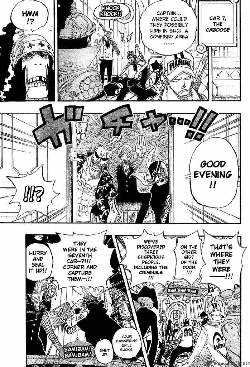 One Piece Manga Chapter 368 page 7 - Sea Train Battle Game