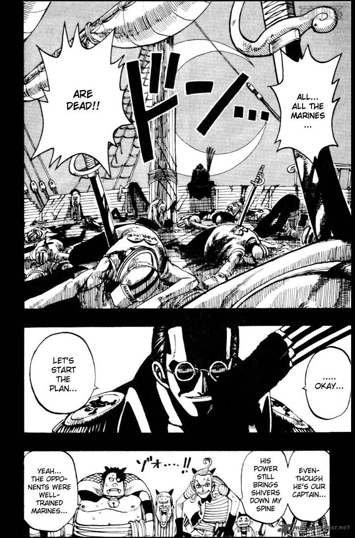 One Piece Manga Chapter 37 page 14 - The Pirate "Kuro of a Hundred Plans"