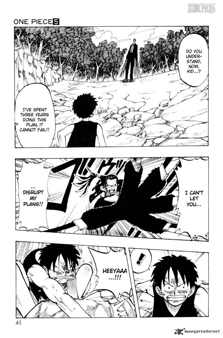 One Piece Manga Chapter 37 page 17 - The Pirate "Kuro of a Hundred Plans"