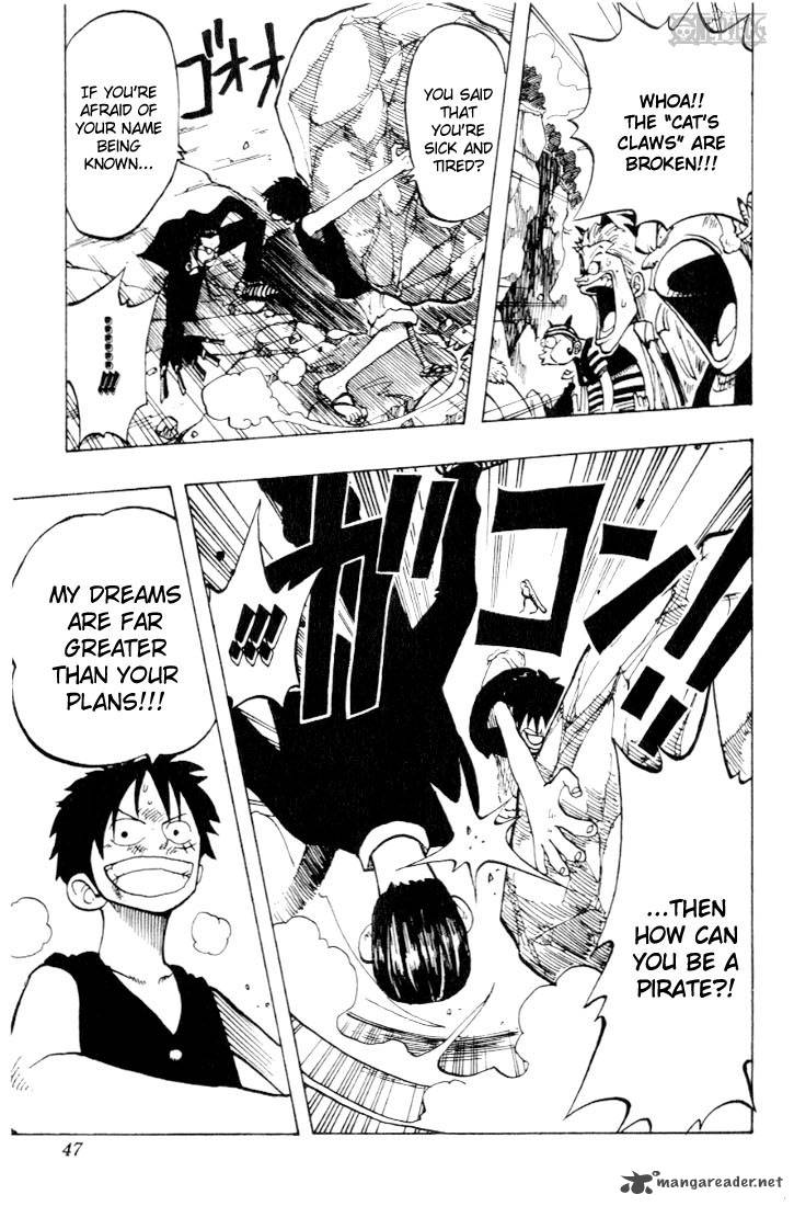 One Piece Manga Chapter 37 page 19 - The Pirate "Kuro of a Hundred Plans"