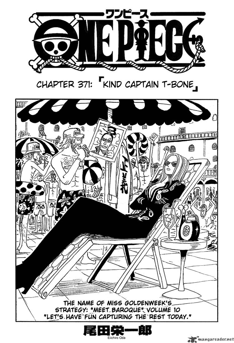 One Piece Manga Chapter 371 page 1 - The Admirable Captain T Bone