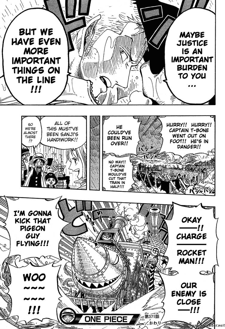 One Piece Manga Chapter 371 page 17 - The Admirable Captain T Bone