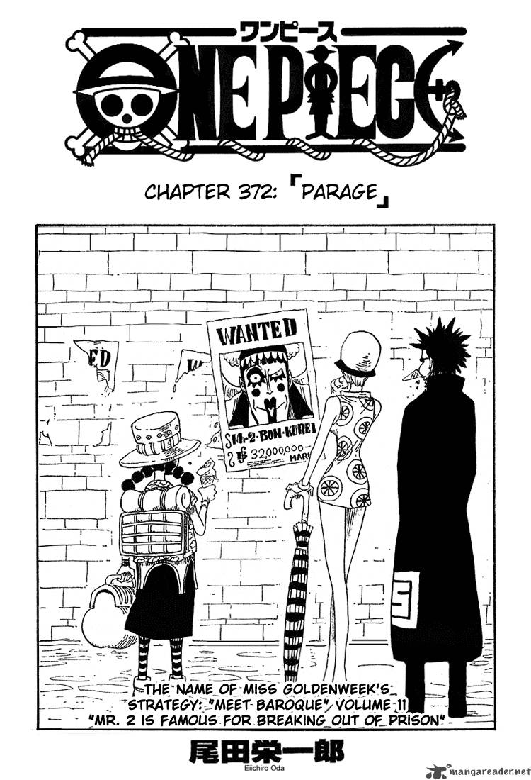 One Piece Manga Chapter 372 page 1 - Parage
