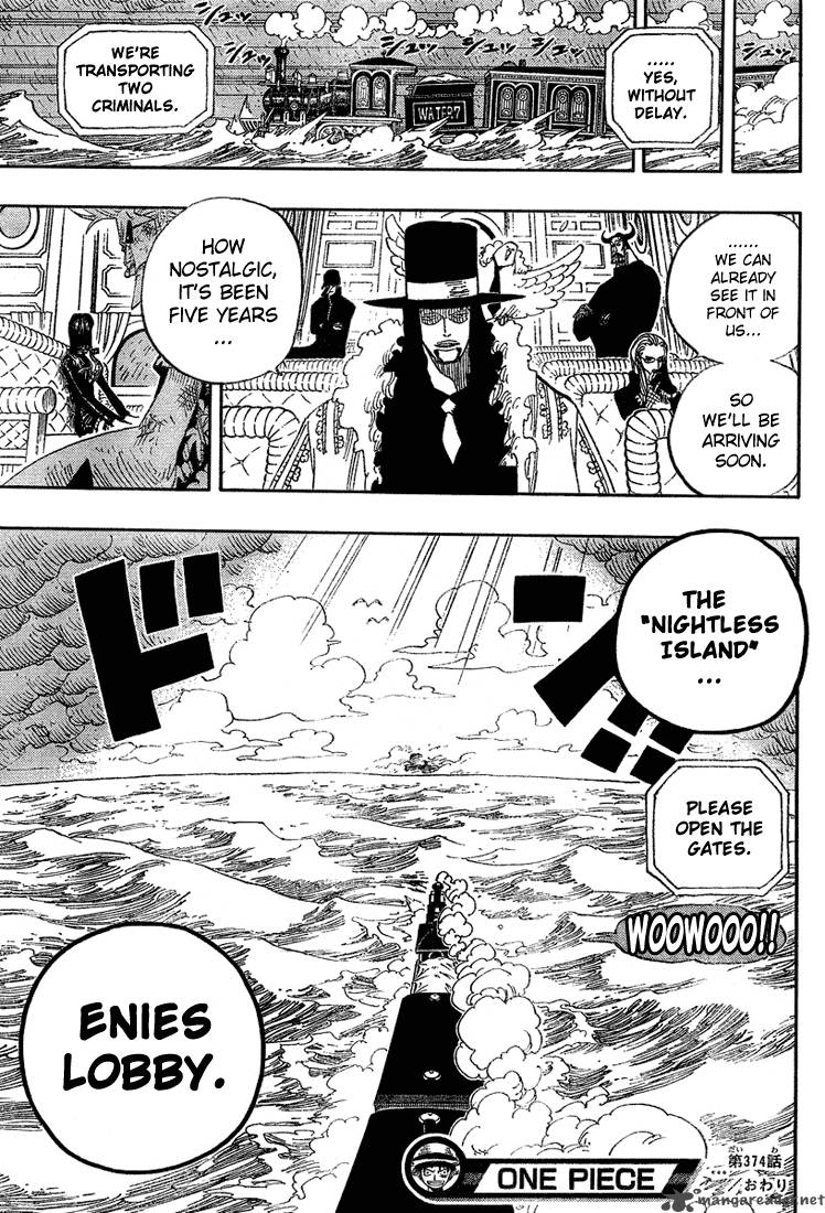 One Piece Manga Chapter 374 page 19 - Scramble
