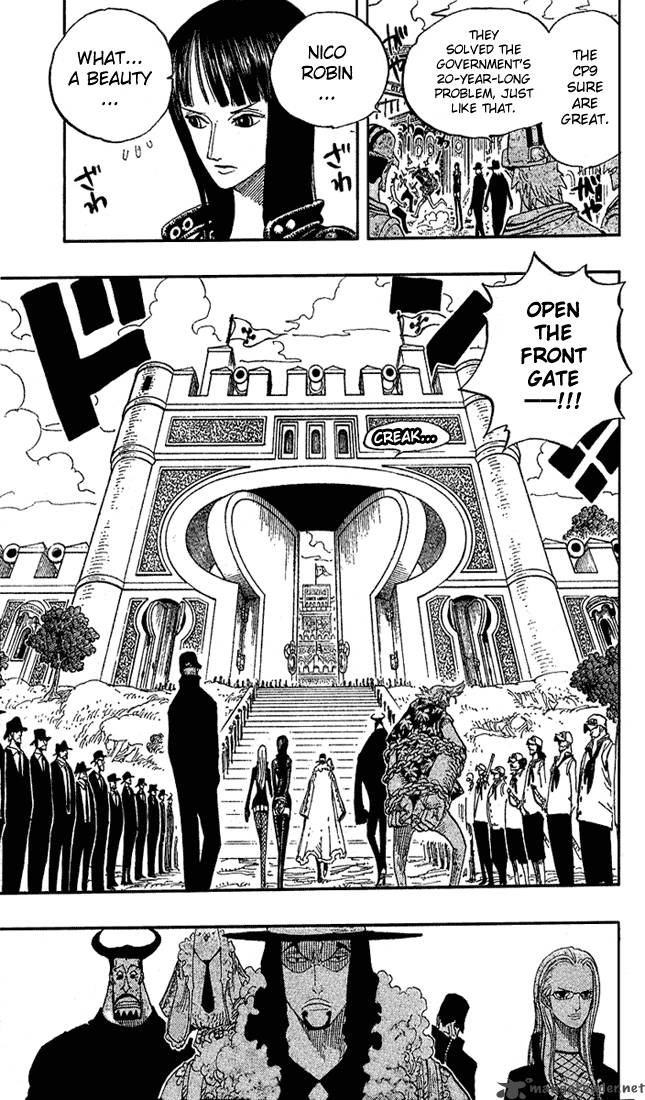 One Piece Manga Chapter 375 page 11 - The Superhumans of Enies Lobby