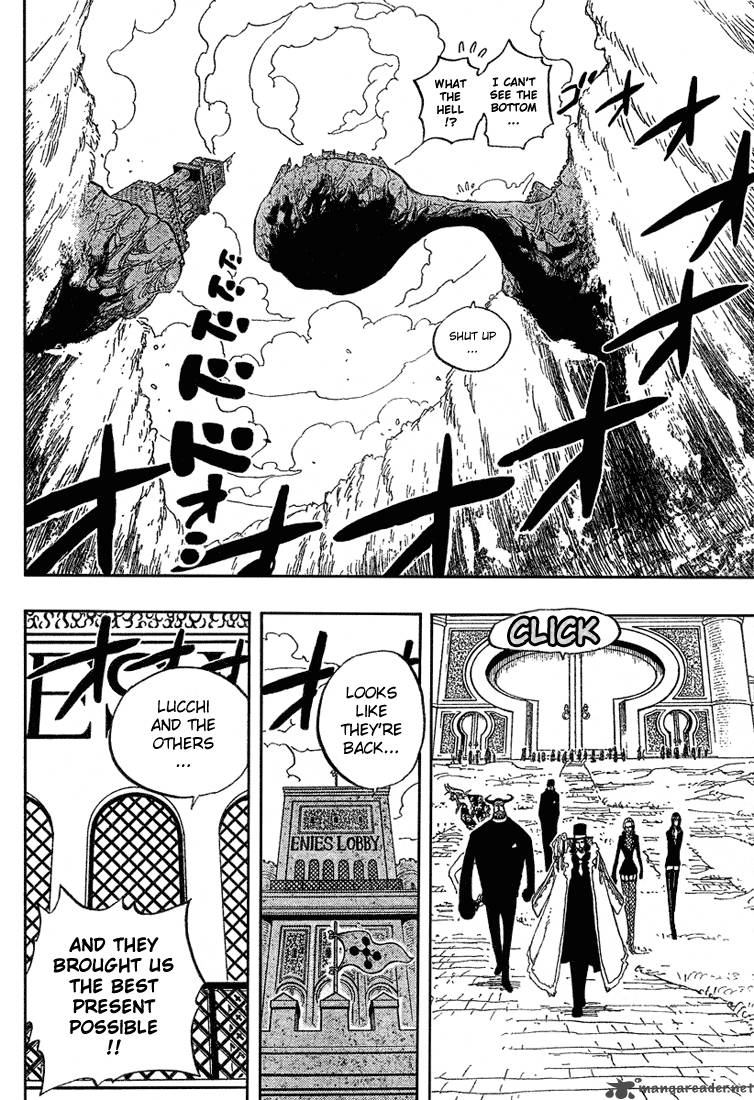 One Piece Manga Chapter 375 page 13 - The Superhumans of Enies Lobby