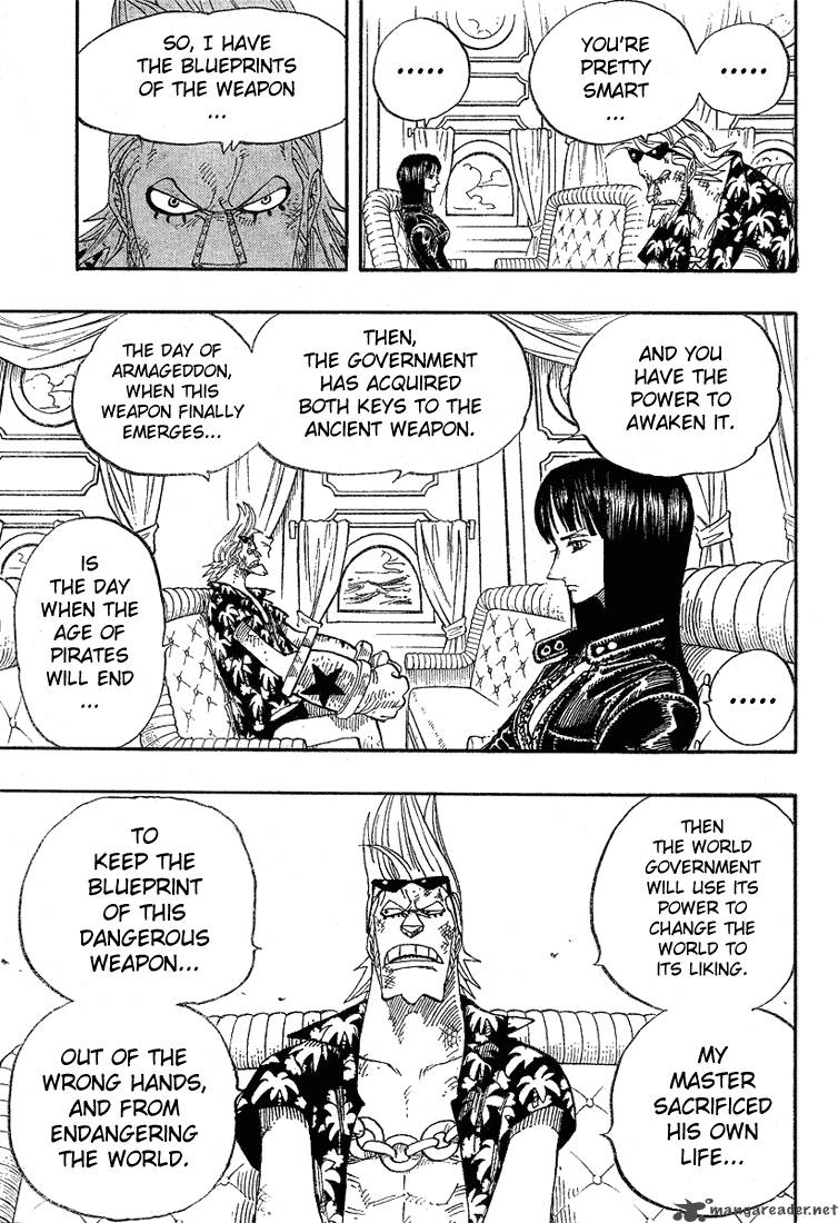 One Piece Manga Chapter 375 page 3 - The Superhumans of Enies Lobby
