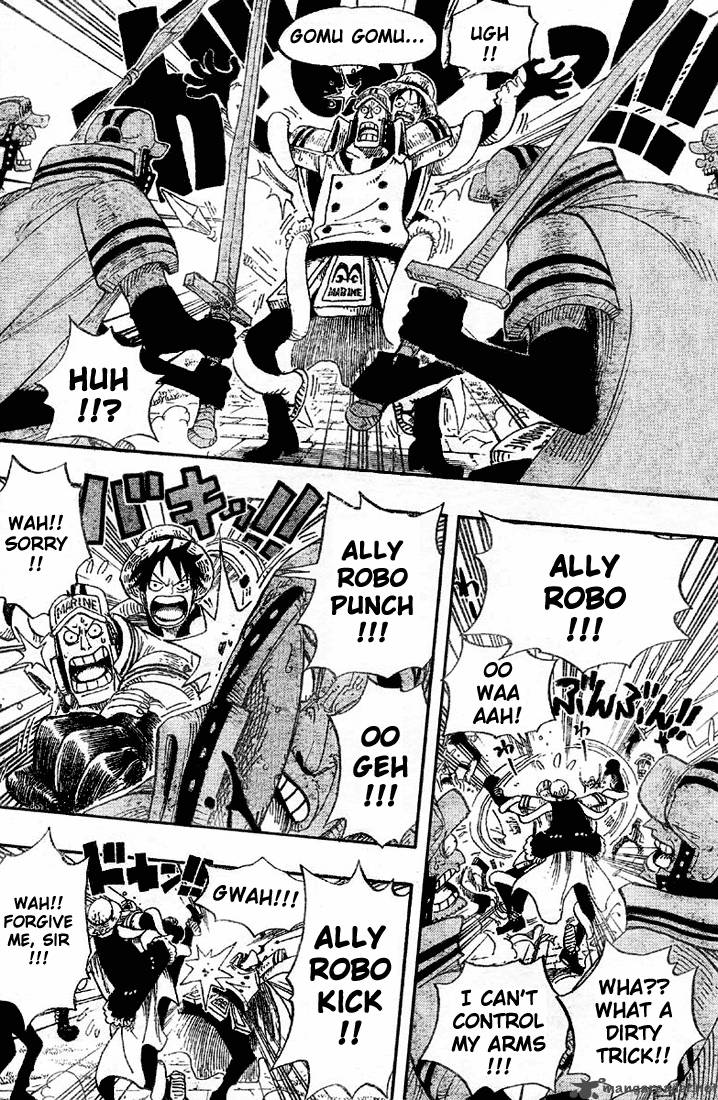 One Piece Manga Chapter 377 page 3 - Great Battle on the Judiciary Island!!