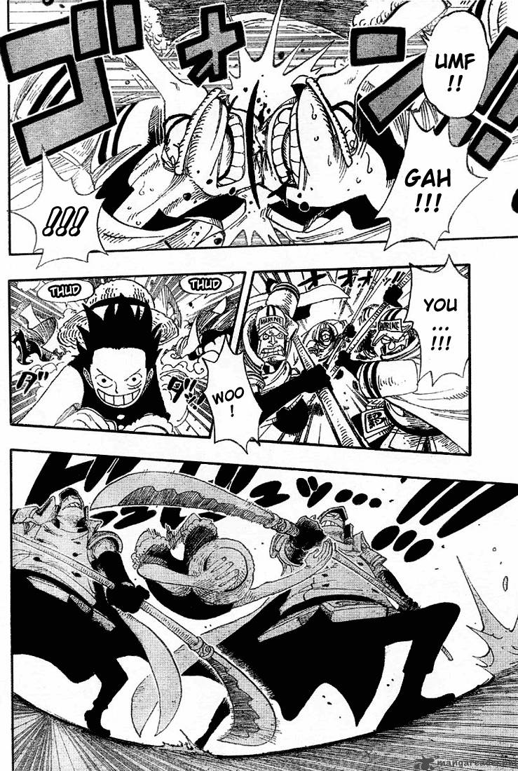 One Piece Manga Chapter 377 page 5 - Great Battle on the Judiciary Island!!