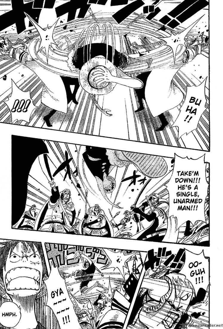 One Piece Manga Chapter 377 page 6 - Great Battle on the Judiciary Island!!