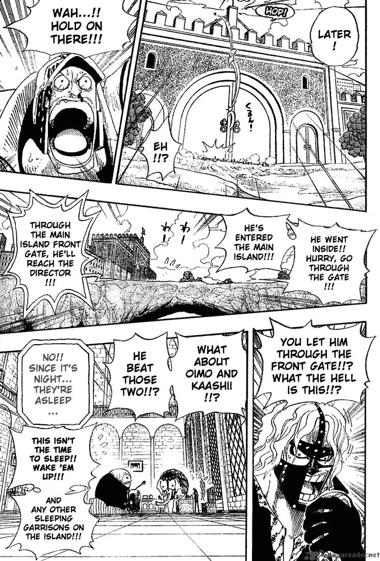 One Piece Manga Chapter 377 page 8 - Great Battle on the Judiciary Island!!