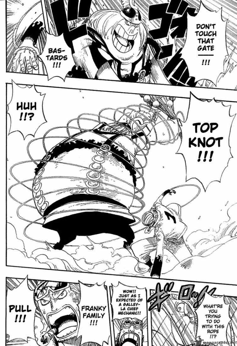 One Piece Manga Chapter 380 page 4 - Enies Lobby Main Island Express