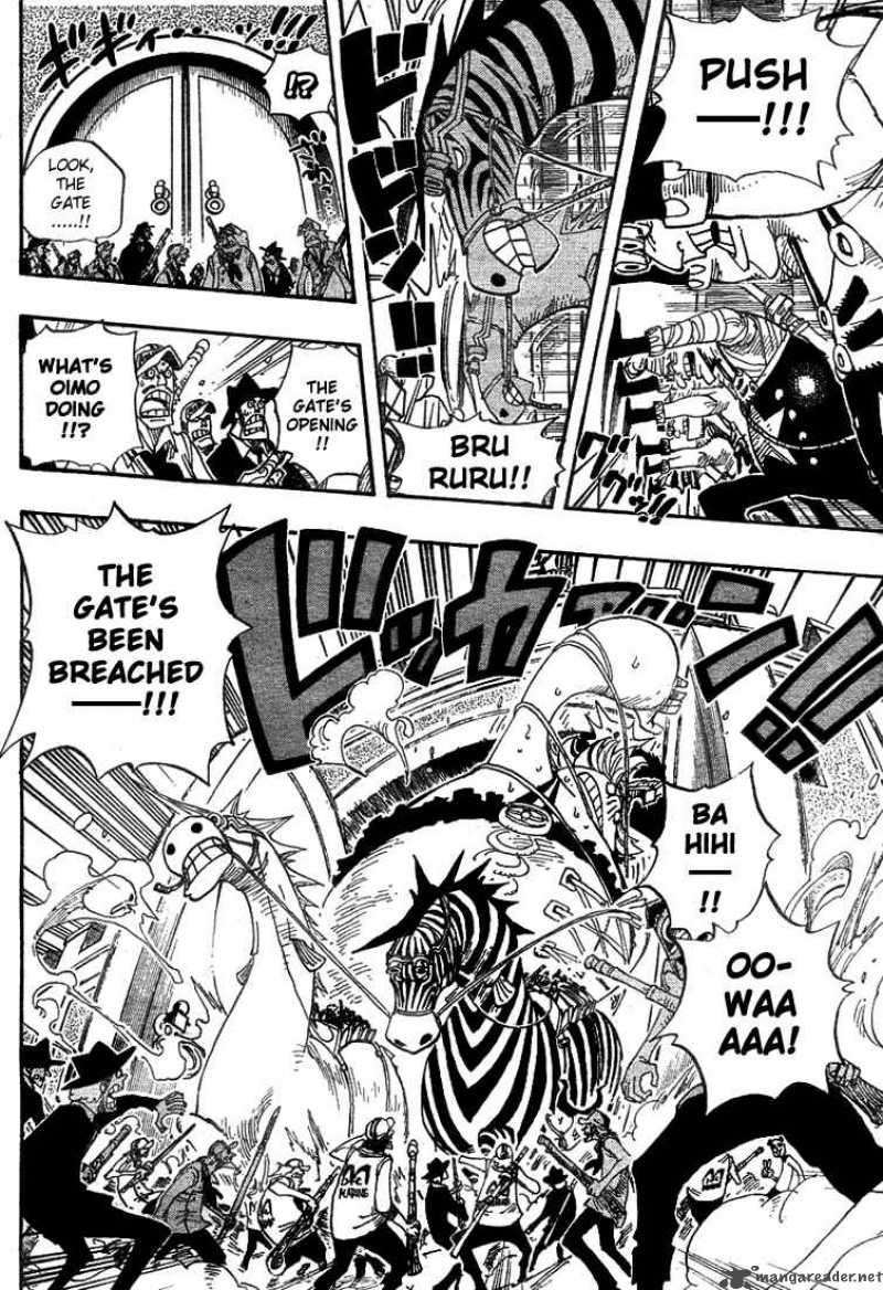 One Piece Manga Chapter 380 page 6 - Enies Lobby Main Island Express