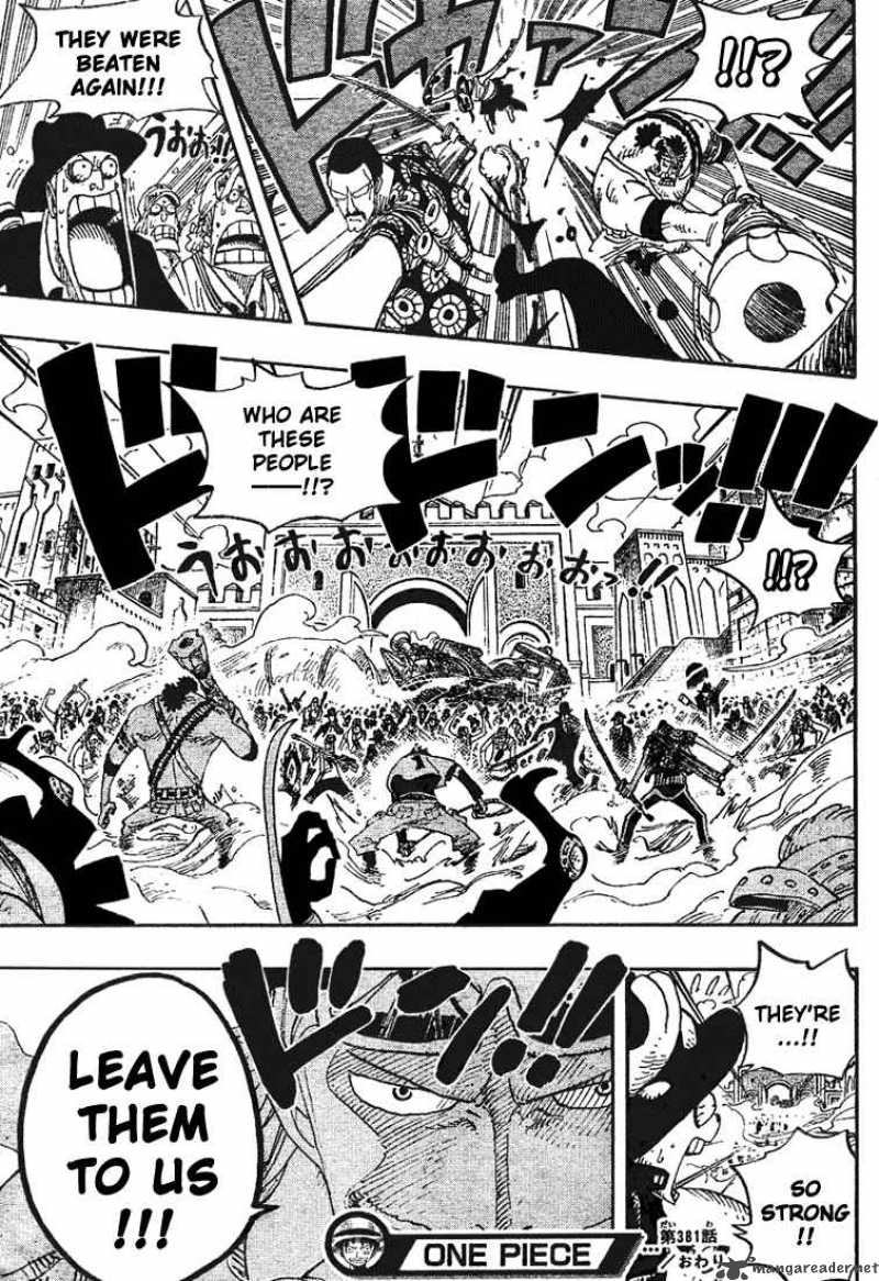 One Piece Manga Chapter 381 page 18 - Fired