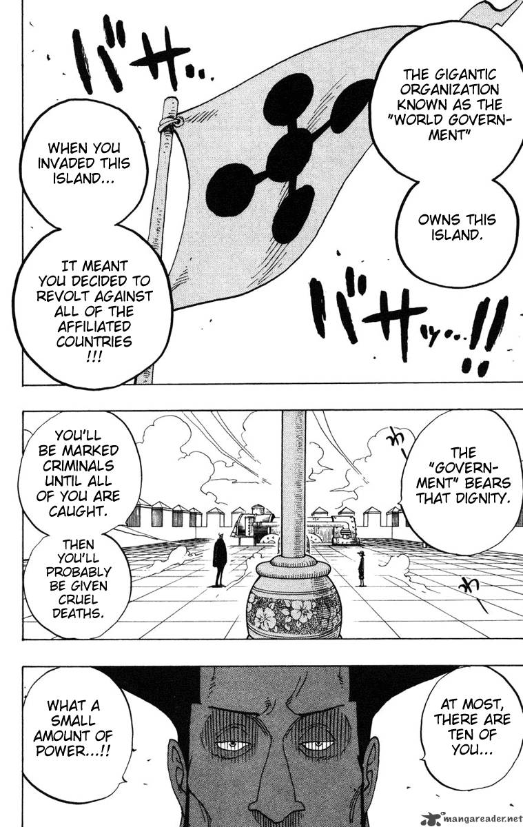 One Piece Manga Chapter 383 page 11 - Luffy vs Blueno