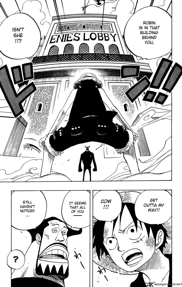 One Piece Manga Chapter 383 page 4 - Luffy vs Blueno