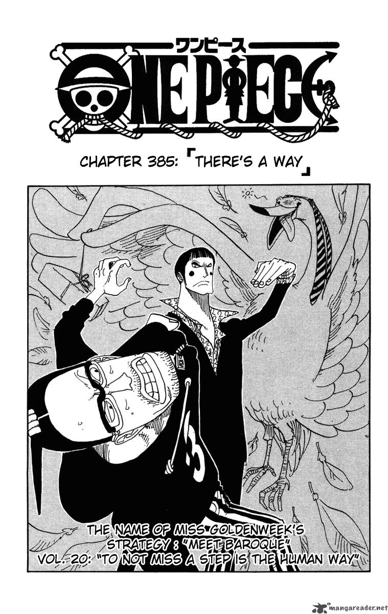One Piece Manga Chapter 385 page 1 - There Is a Way