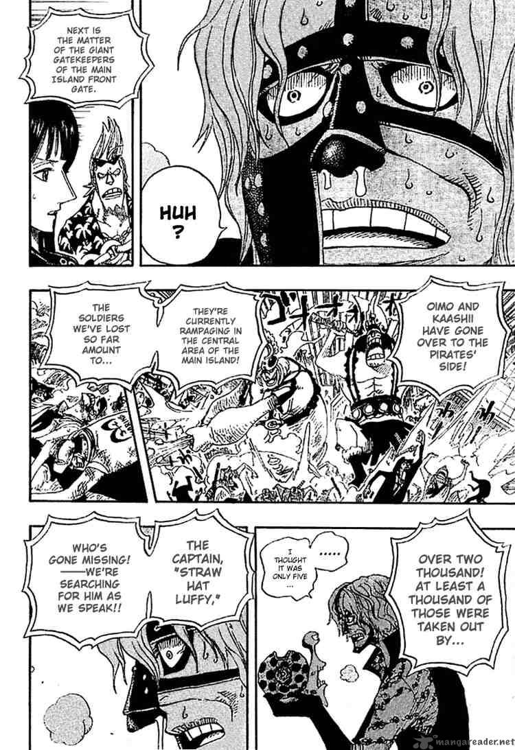 One Piece Manga Chapter 386 page 13 - Unprecedented