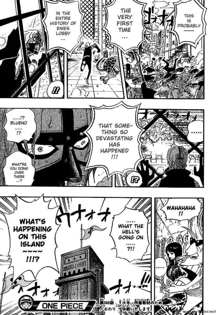 One Piece Manga Chapter 386 page 14 - Unprecedented